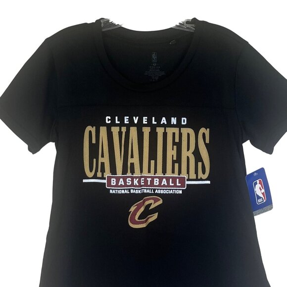 Cleveland Cavaliers NBA Jersey Shirt Womens Medium Black Mesh New - Picture 3 of 11
